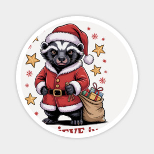 honey-Badger-christmas Magnet