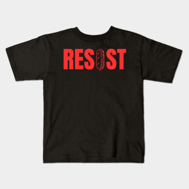 Resist Sandwich – Bold Protest Street Style Kids T-Shirt by Creatifly Graphic Tees
