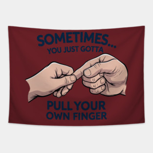 Pull your Own Finger Tapestry