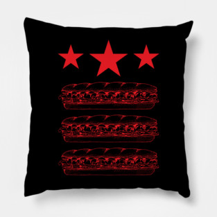 DC Flag Sandwich Parody Pillow