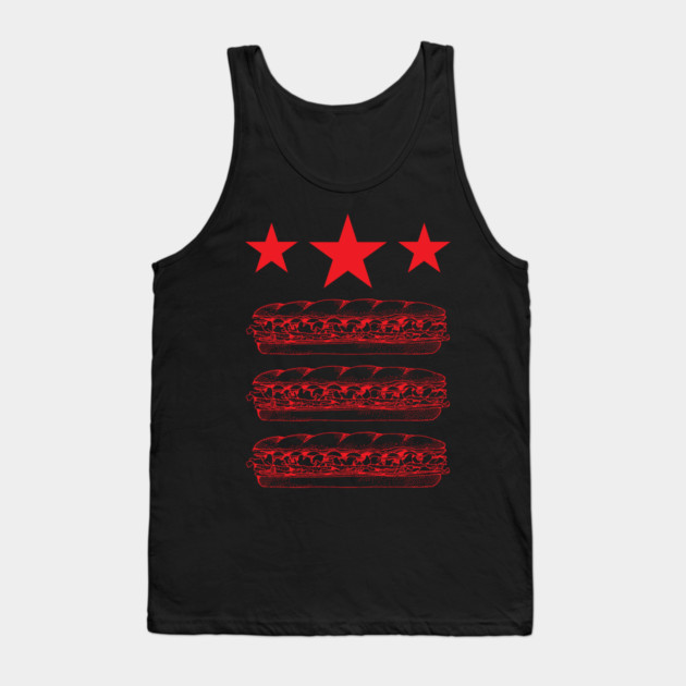DC Flag Sandwich Parody Tank Top by Creatifly Graphic Tees