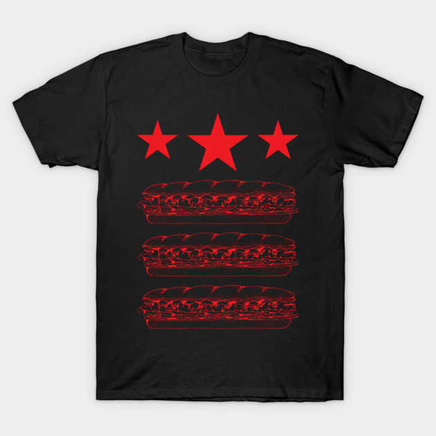 DC Flag Sandwich Parody T-Shirt by Creatifly Graphic Tees
