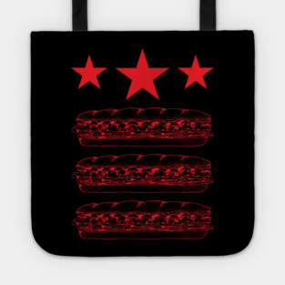 DC Flag Sandwich Parody Tote