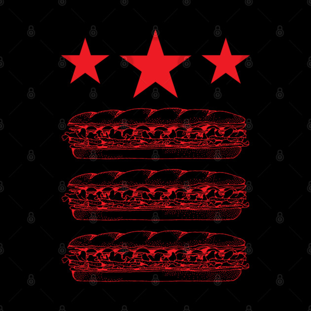 DC Flag Sandwich Parody by Creatifly Graphic Tees