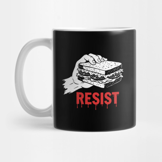 Sandwich Guy Resist – Funny Sandwich Protest Humor by Creatifly Graphic Tees
