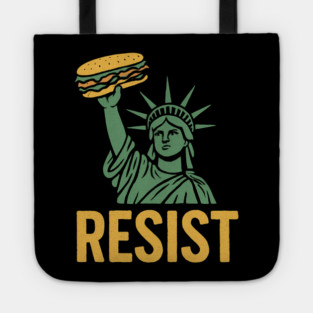 Sandwich Guy Resist – Statue Of Liberty Tote