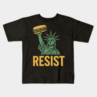 Sandwich Guy Resist – Statue Of Liberty Kids T-Shirt