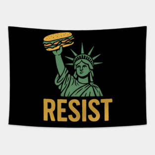 Sandwich Guy Resist – Statue Of Liberty Tapestry