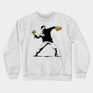 Sandwich Guy Resist - Funny Protest Food Meme Crewneck Sweatshirt