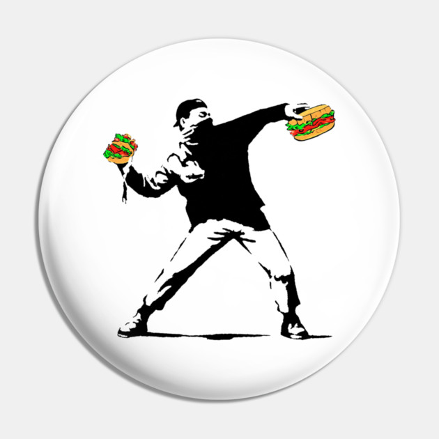 Sandwich Guy Resist - Funny Protest Food Meme Pin by Creatifly Graphic Tees