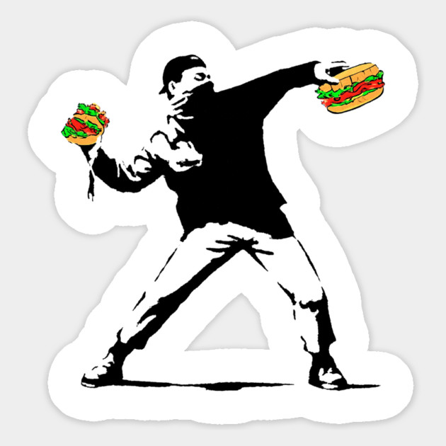 Sandwich Guy Resist - Funny Protest Food Meme Magnet by Creatifly Graphic Tees
