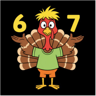 Thanksgiving Turkey 67 – Funny Number Meme Posters and Art