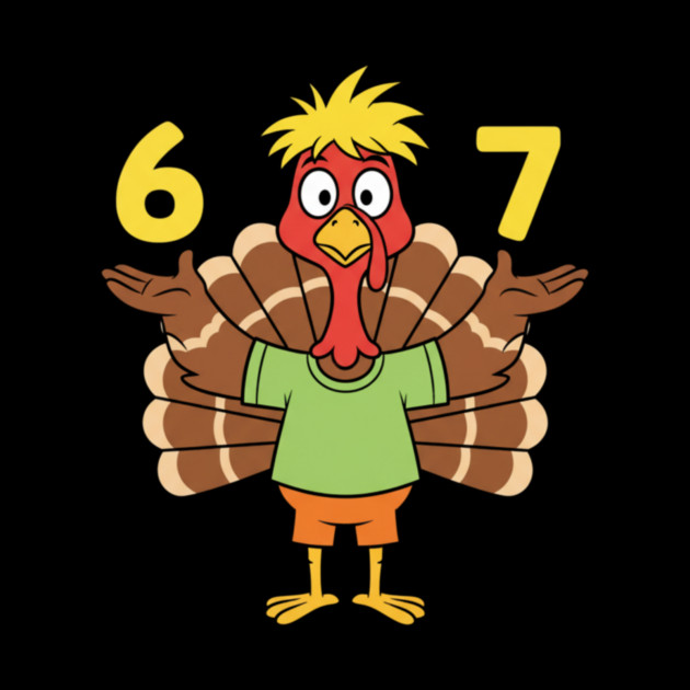 Thanksgiving Turkey 67 – Funny Number Meme by ArtistTee ⭐⭐⭐⭐⭐