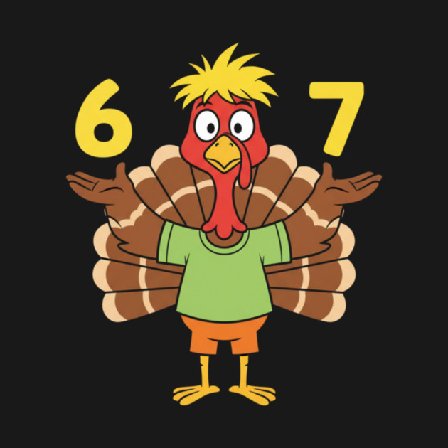 Thanksgiving Turkey 67 – Funny Number Meme by ArtistTee ⭐⭐⭐⭐⭐