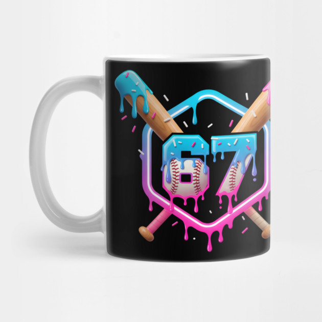 67 Baseball – Drippy Ice Cream Bats Design by ArtistTee ⭐⭐⭐⭐⭐