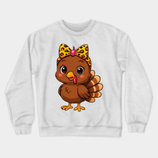 Matching Thanksgiving Turkey – Women & Girl Set Crewneck Sweatshirt