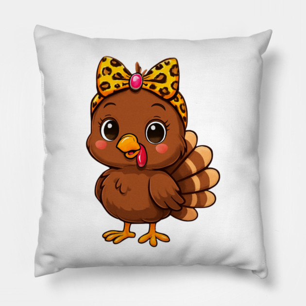 Matching Thanksgiving Turkey – Women & Girl Set Pillow by ArtistTee ⭐⭐⭐⭐⭐
