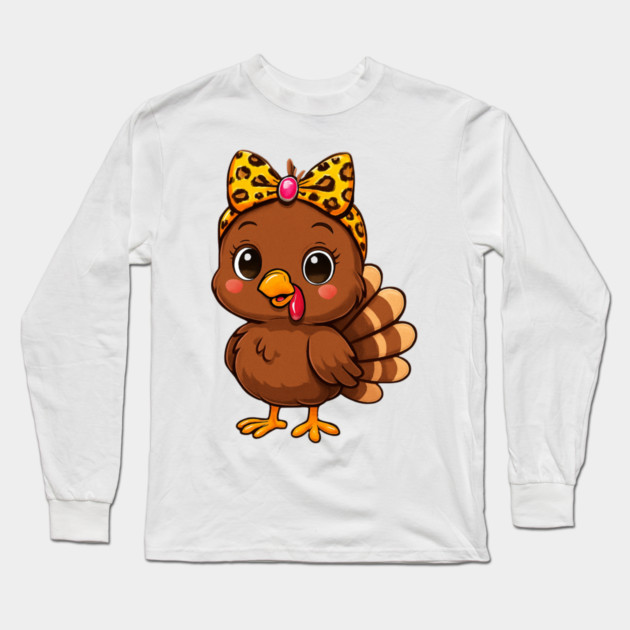 Matching Thanksgiving Turkey – Women & Girl Set Long Sleeve T-Shirt by ArtistTee ⭐⭐⭐⭐⭐