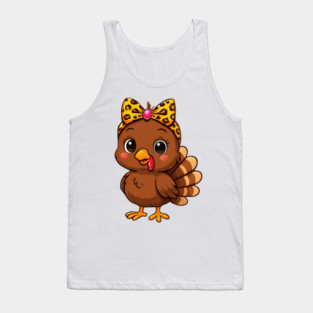 Matching Thanksgiving Turkey – Women & Girl Set Tank Top