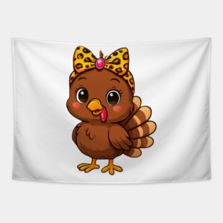 Matching Thanksgiving Turkey – Women & Girl Set Tapestry