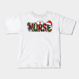 Nurse Christmas Design Kids T-Shirt