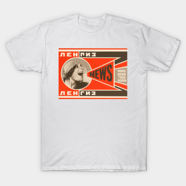 Soviet Propaganda Tee - Make News True Again T-Shirt by Art2Wear