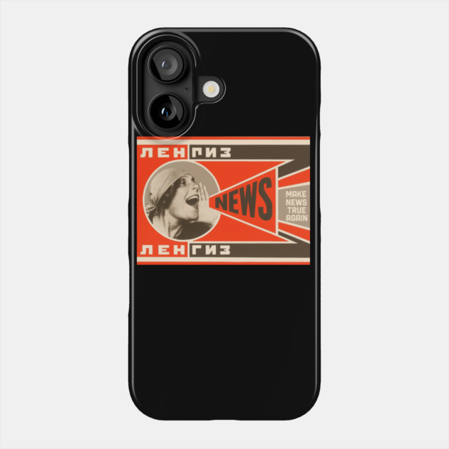 Soviet Propaganda Tee - Make News True Again Phone Case by Art2Wear
