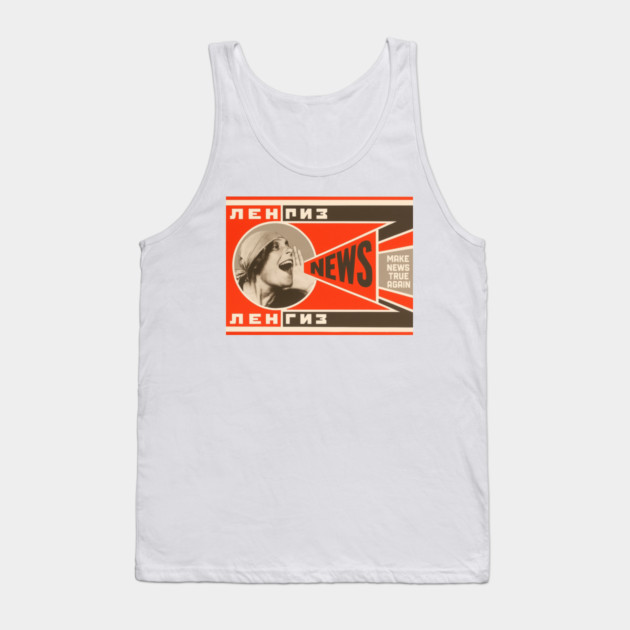 Soviet Propaganda Tee - Make News True Again Tank Top by Art2Wear
