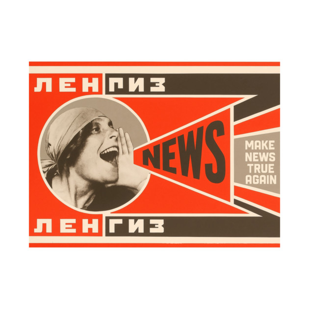 Soviet Propaganda Tee - Make News True Again by Art2Wear
