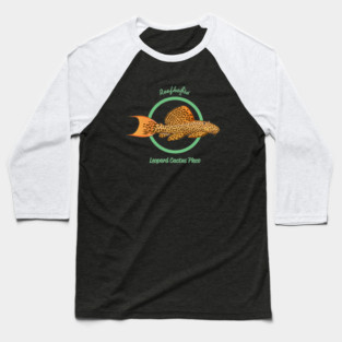 Leopard Cactus Pleco Baseball T-Shirt