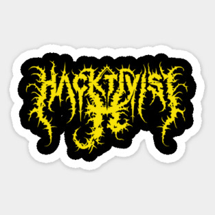 The new Logo Hacktivist Band Sticker