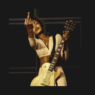 Sade playing the guitar  Flipping the Bird T-Shirt