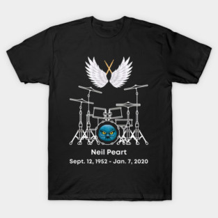 Neil Peart Rush Band Tribute T-Shirt
