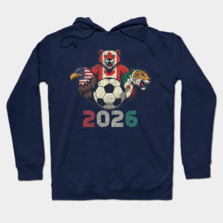 United 2026 Soccer Mascots North America Tournament Hoodie