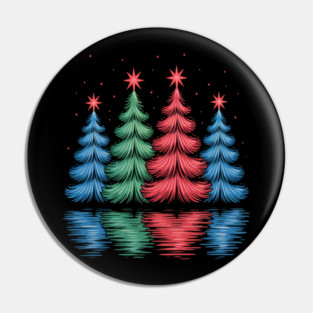 Guitar Is My Yoga Christmas Modern Christmas Tree Pin