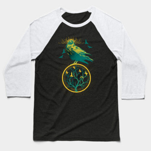 Raven Tree of Life Baseball T-Shirt