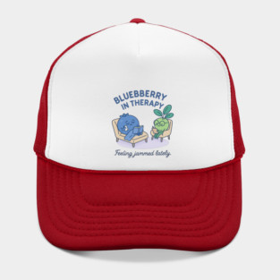 Blueberry in Therapy Shirt | Garden Therapy Collection by Leaf & Lee – Funny Mental Health Tee for Self Care & Therapy Humor Lovers Hat