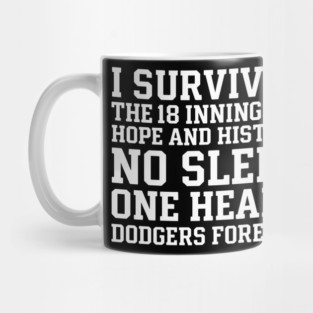 18 Innings Baseball - World Series Champion LA Dodgers, Los Angeles Baseball Mug