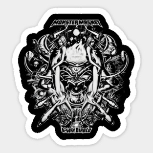 Monster Magnet 4-Way Diablo Sticker