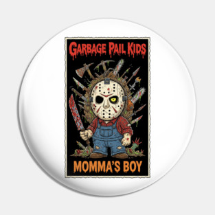Garbage Pail Kids Jason Voorhees T-Shirt – Horror Mashup Graphic Tee Pin
