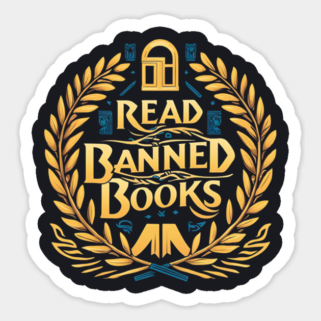 Read Banned Books Sticker by Charles's Store 8