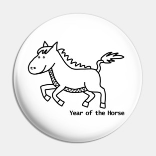 Year of the Horse Pin