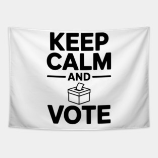 Keep Calm and Vote Tapestry