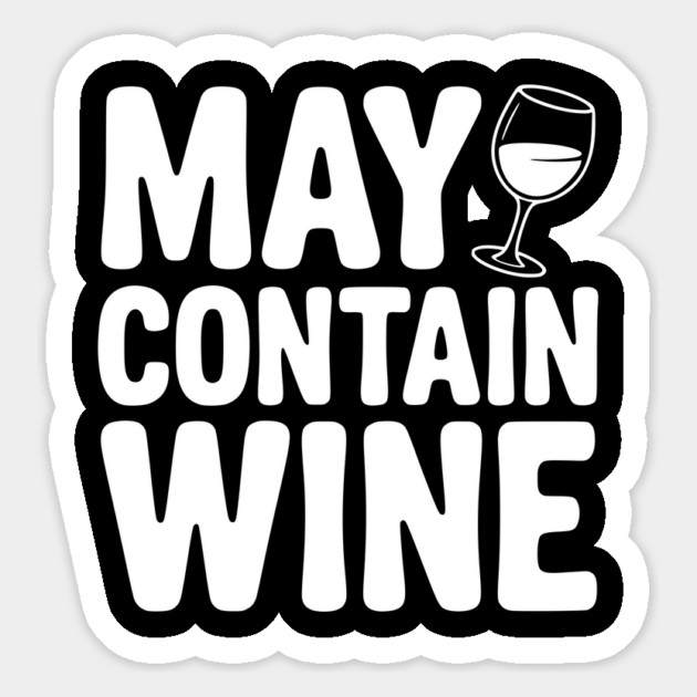 May Contain Wine Magnet by Frank Ring