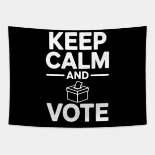 Keep Calm and Vote Tapestry