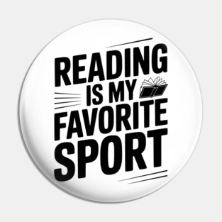 Reading is my Favorite Sport Pin
