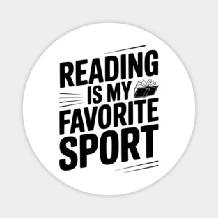 Reading is my Favorite Sport Magnet