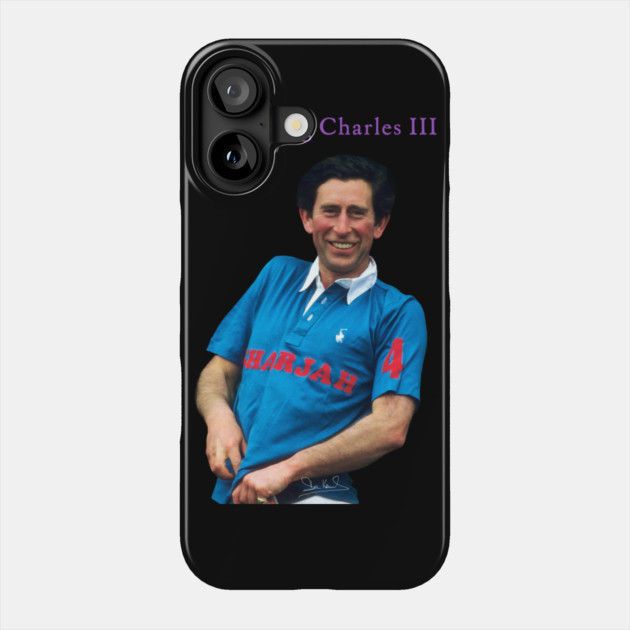 King Charles III Polo 1987 - Royal Streetwear Phone Case by Art2Wear
