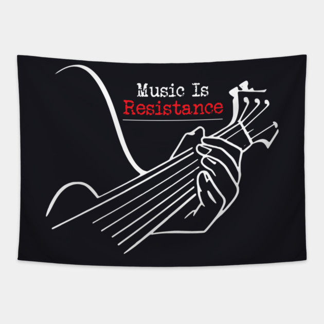Music Is Resistance Tapestry by Charles's Store 8