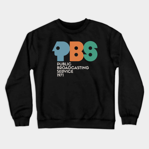 Public Broadcasting 1971 Crewneck Sweatshirt by Timeless Chaos